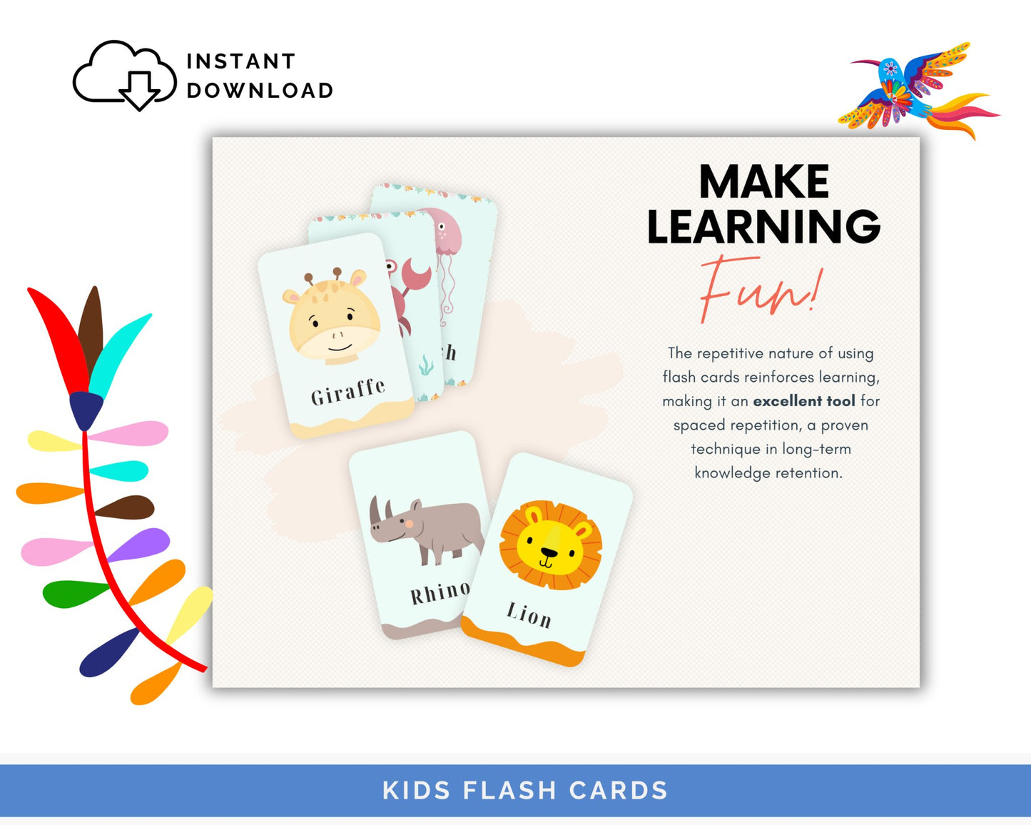 Printable Alphabet Flashcards for Preschoolers - 52 Digital, Colorful Cards for Fun Early Learning - Fiesta By JoJo Journals