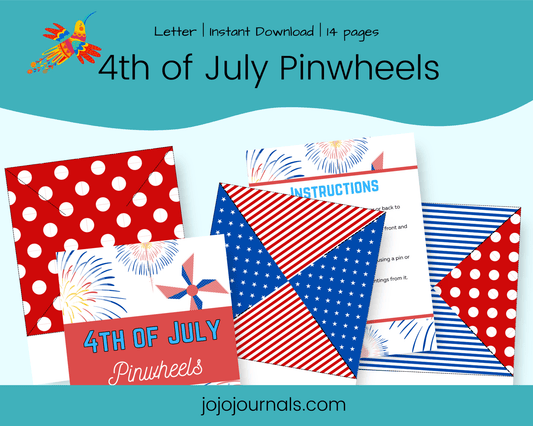 4th of July Pinwheels - Fiesta By JoJo Journals