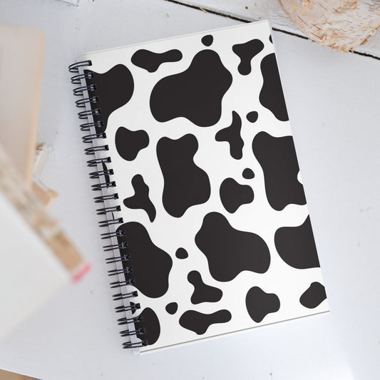Black Cow Print - Spiral notebook - Fiesta By JoJo Journals