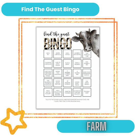 Find the Guest Bingo- Moovelous - Fiesta By JoJo Journals