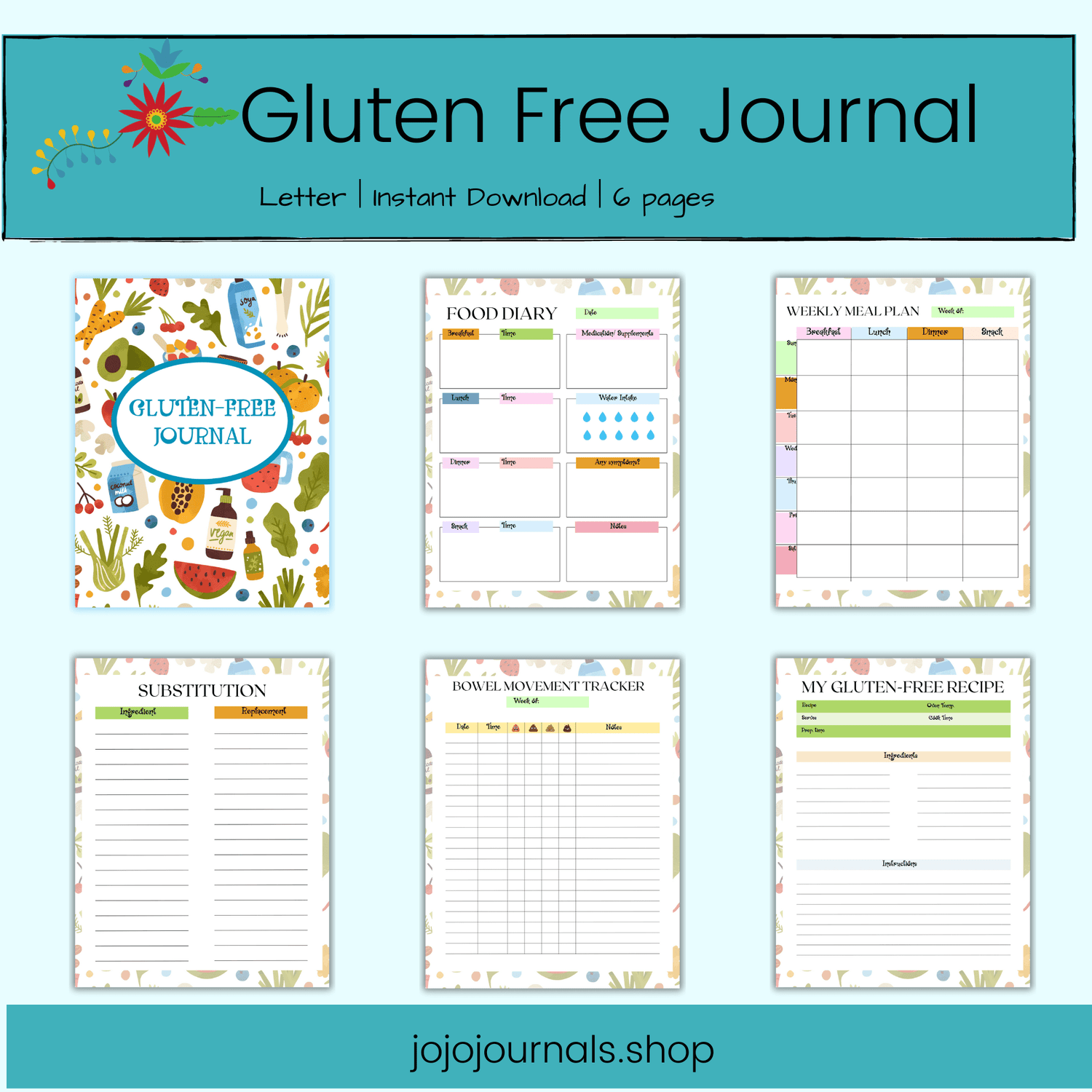 Gluten Free Journal - Fiesta By JoJo Journals
