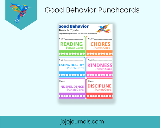 Good Behavior Punch Cards - Fiesta By JoJo Journals