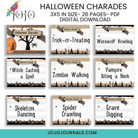 Halloween Charades - Fiesta By JoJo Journals