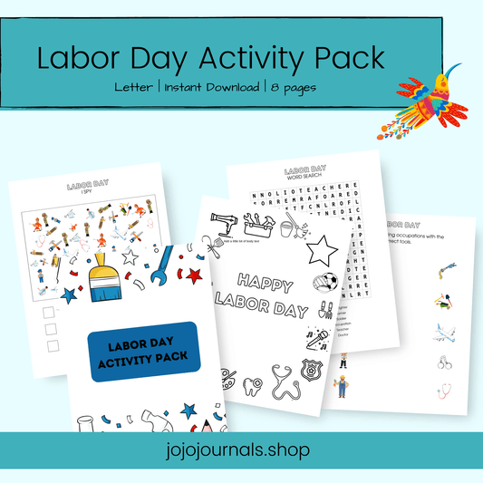 Labor Day Activity Pack - Fiesta By JoJo Journals