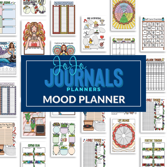 Mood Planner & Journal- Colorful - Fiesta By JoJo Journals