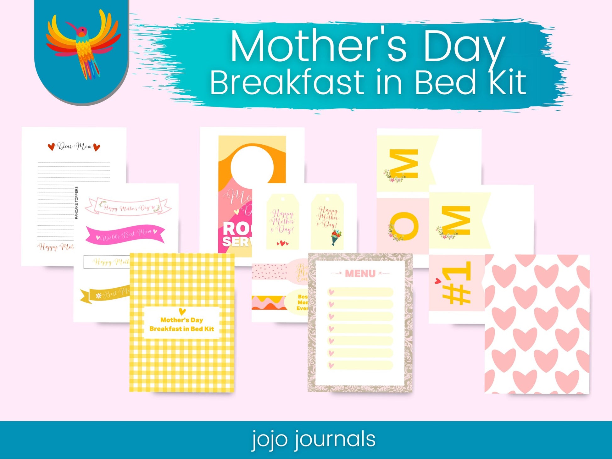 Mother's Day Breakfast in Bed Kit - Fiesta By JoJo Journals