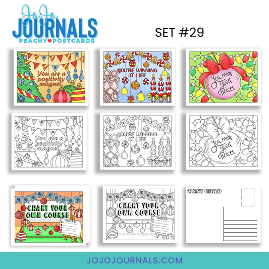 Peachy Postcards Set 29 - Fiesta By JoJo Journals