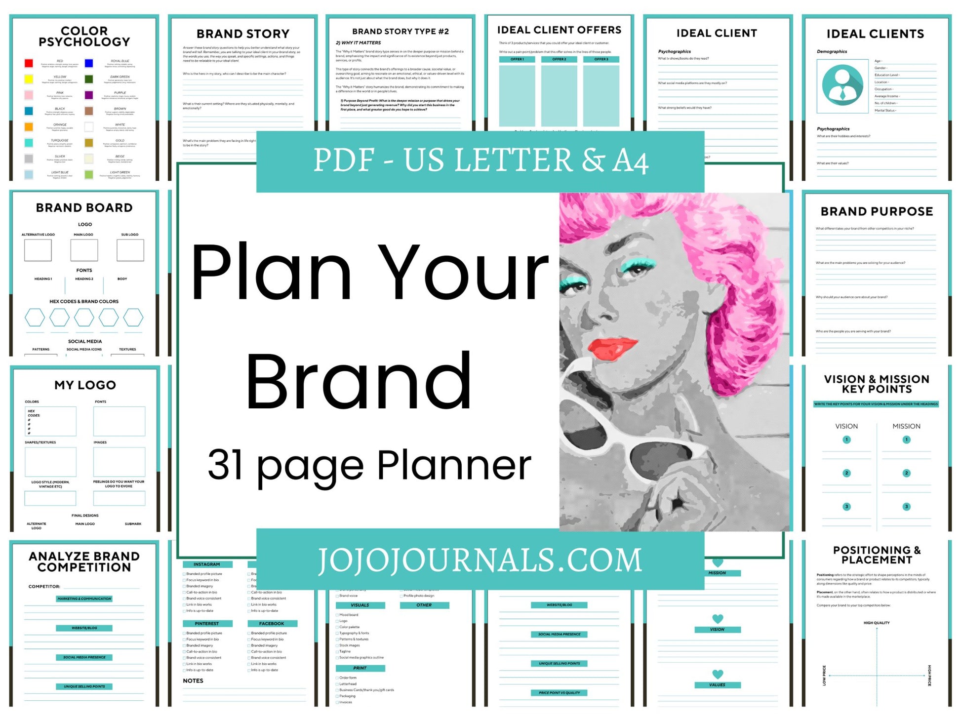 Plan Your Brand - Fiesta By JoJo Journals