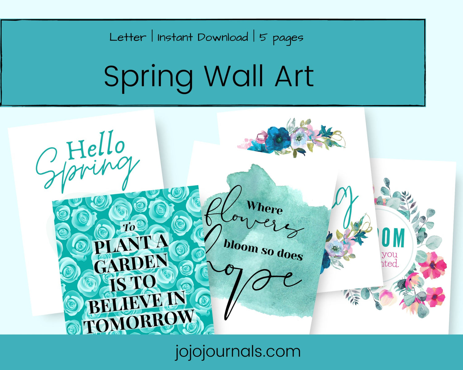Spring Wall Art - Fiesta By JoJo Journals