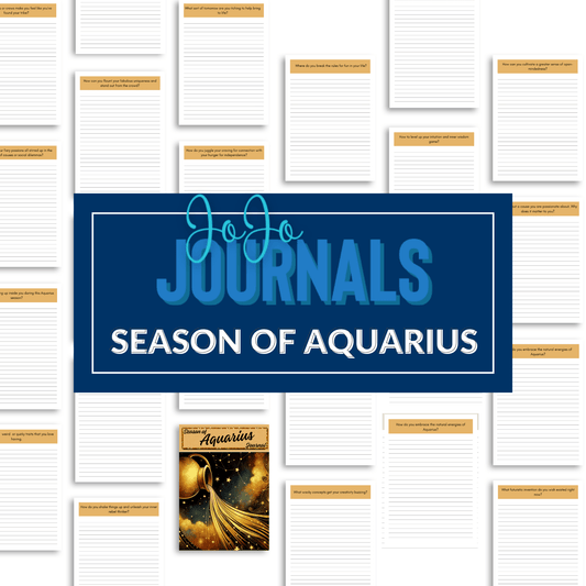 Zodiac Journal- Season of Aquarius - Fiesta By JoJo Journals