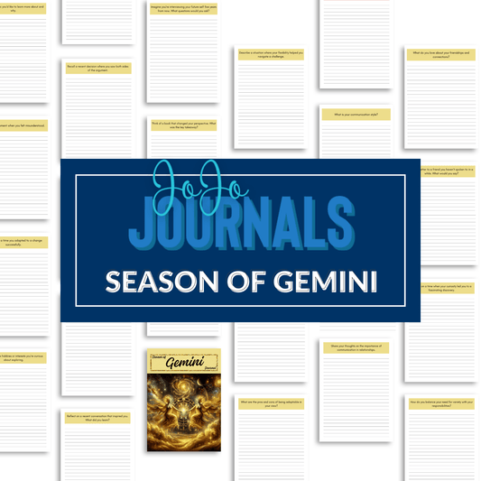 Zodiac Journal- Season of Gemini - Fiesta By JoJo Journals