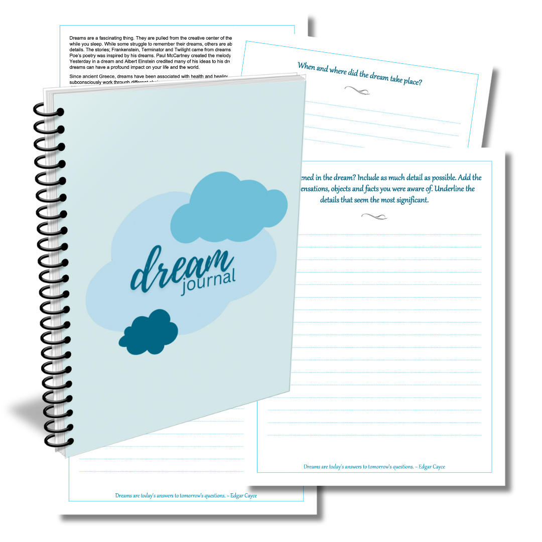 Printable Dream Journal mockup