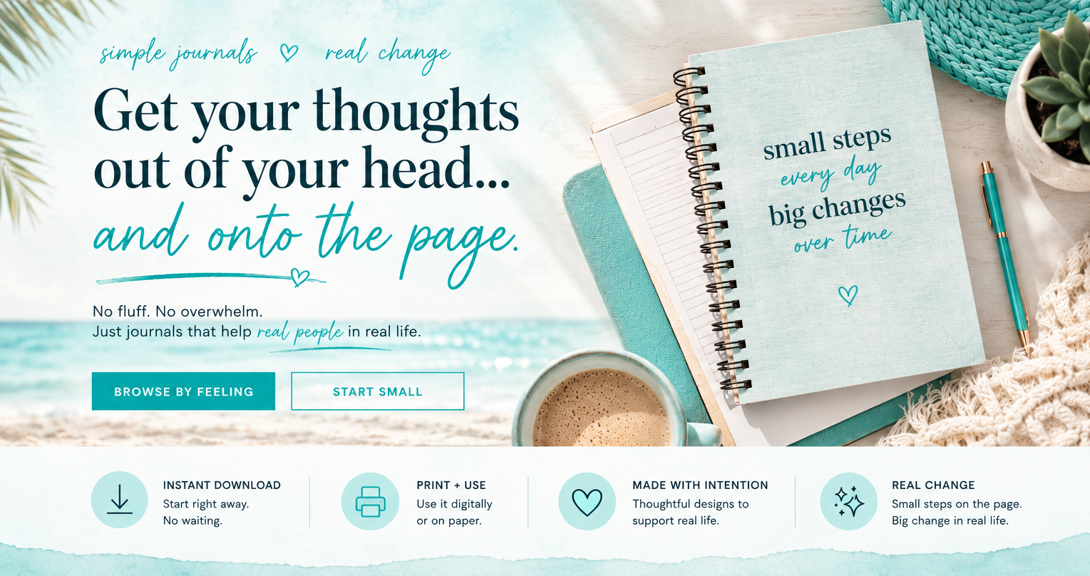 Get your thoughts out of your head and onto the page