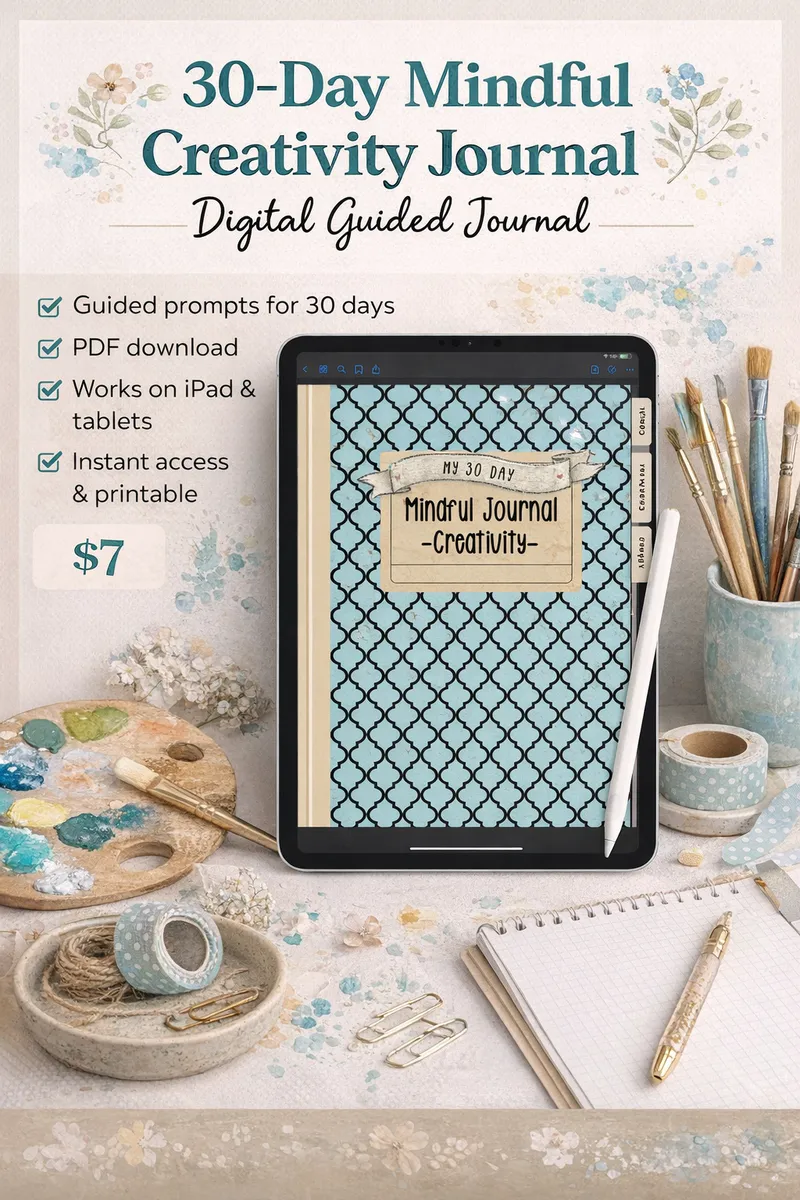 30 Day Mindful Series - Creativity – Digital Journal - Image 2
