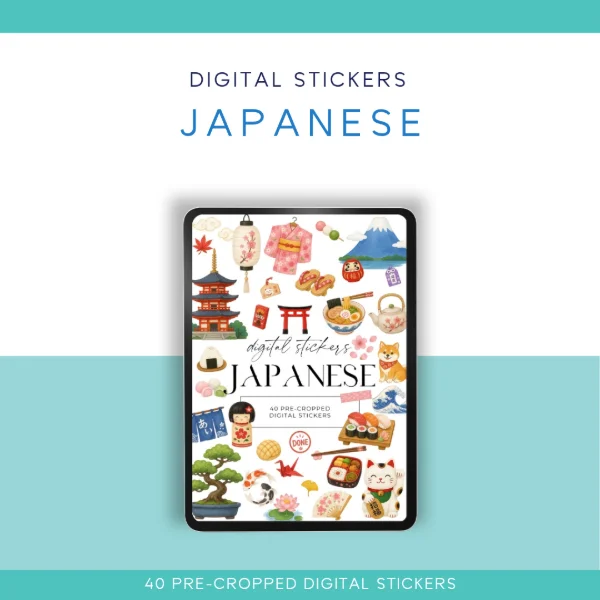 Japanese digital stickers